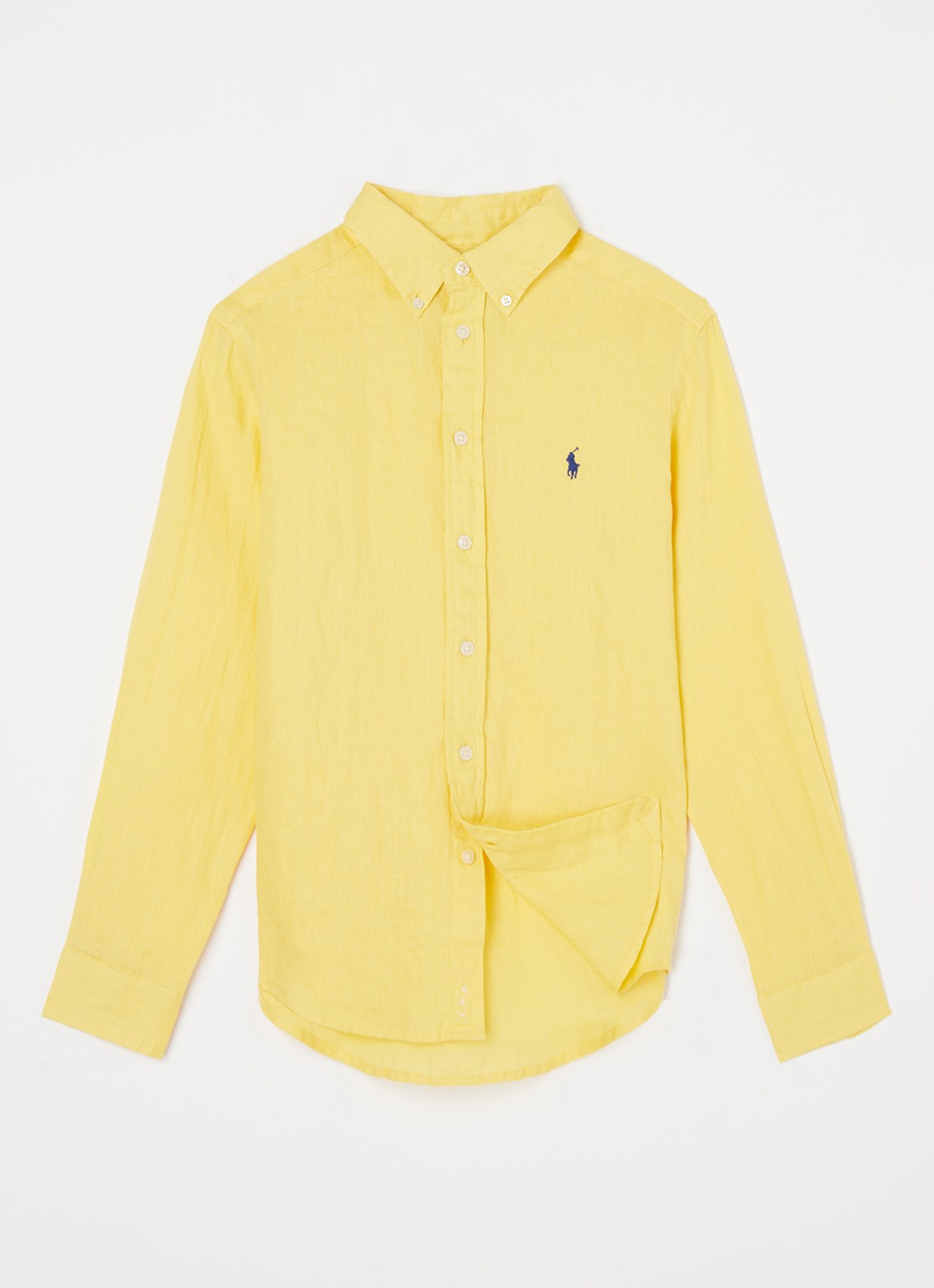 Ralph Lauren Overhemd Van Linnen Met Logoborduring Geel De Bijenkorf ralph-lauren-overhemd-van-linnen-met-logoborduring-geel-de-bijenkorf