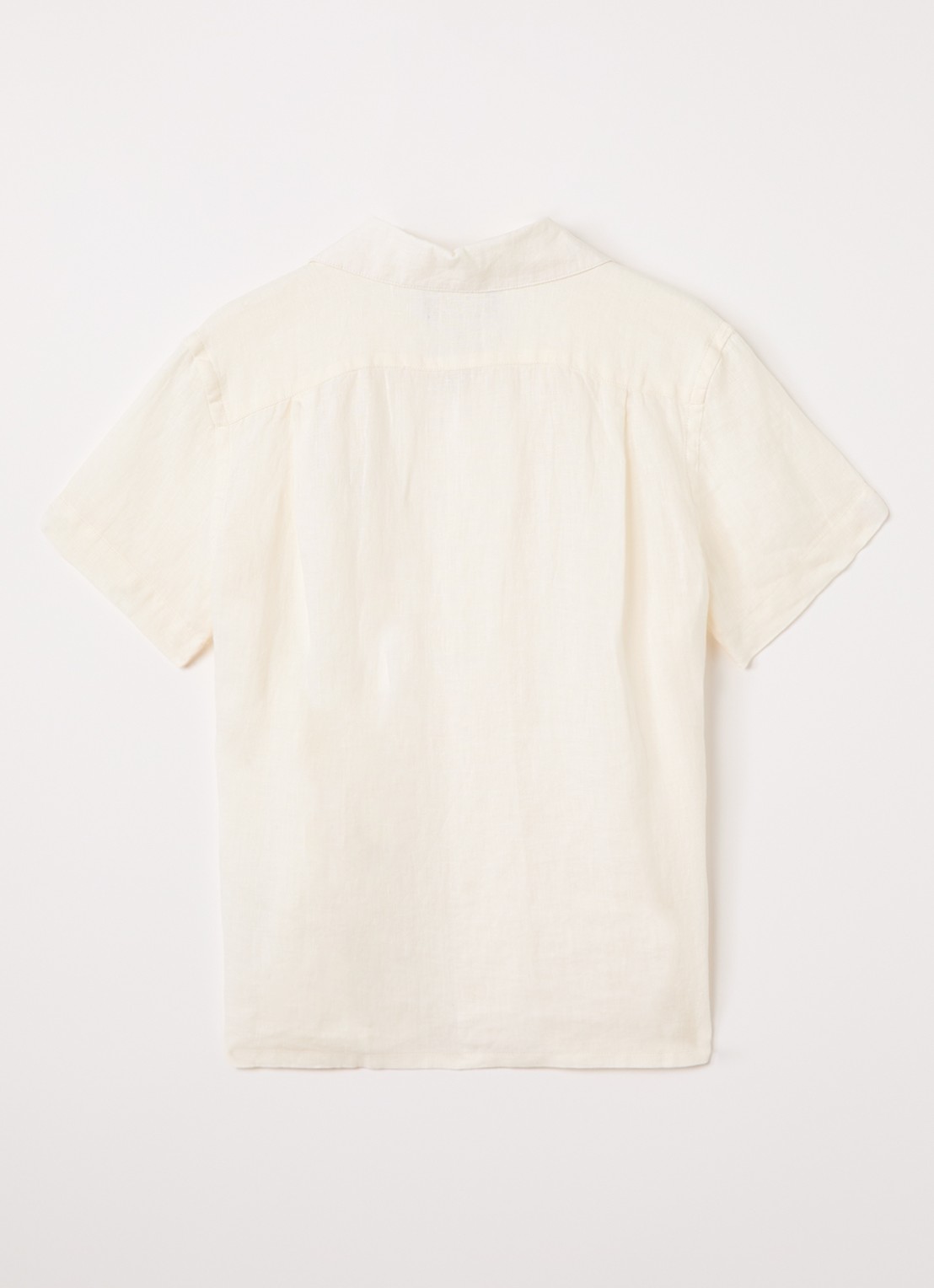 Ralph Lauren Overhemd van linnen  - voorkant 4 creme