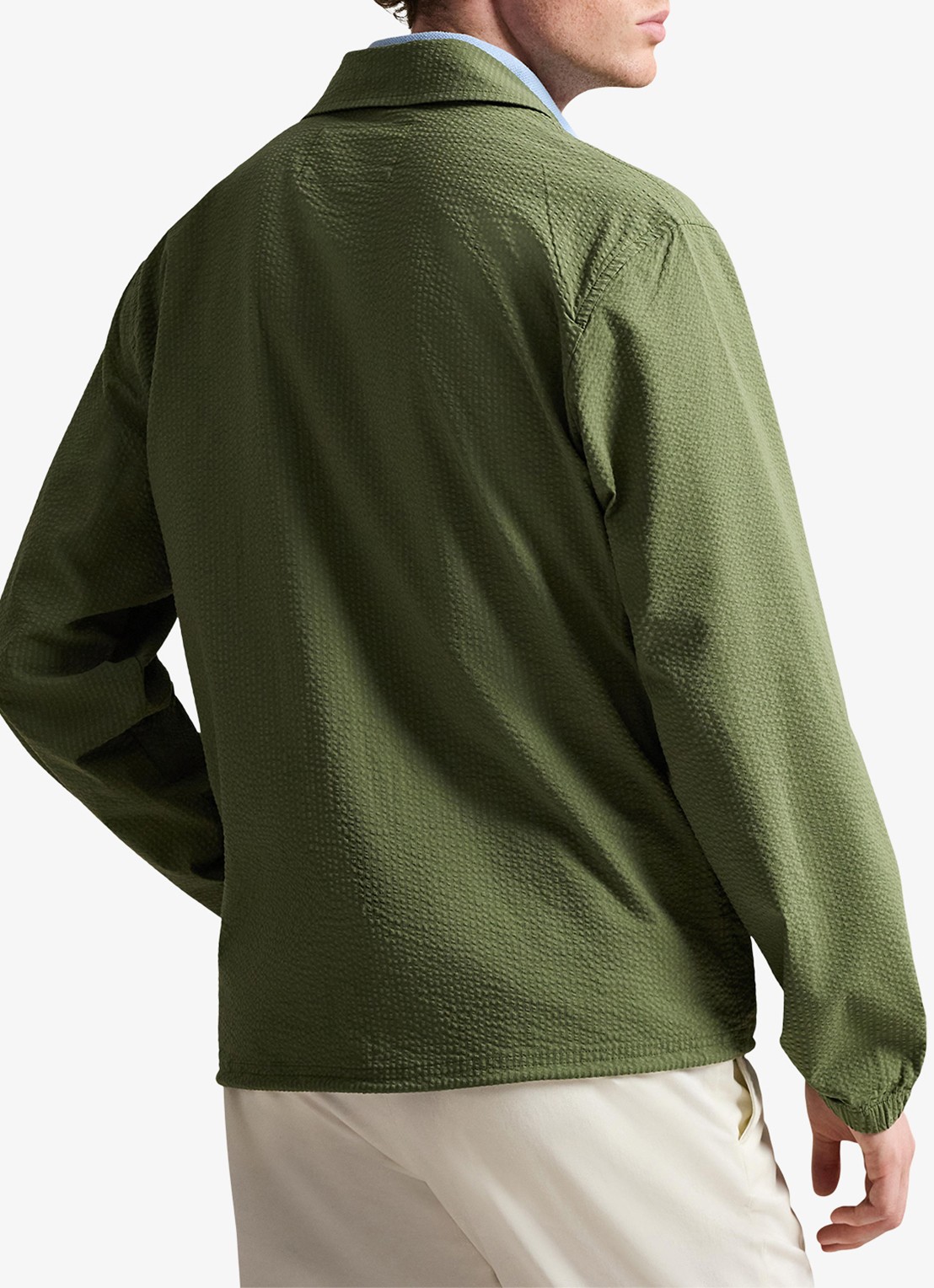 Ralph Lauren Overshirt met steekzakken - achterkant supply olive/garden trail