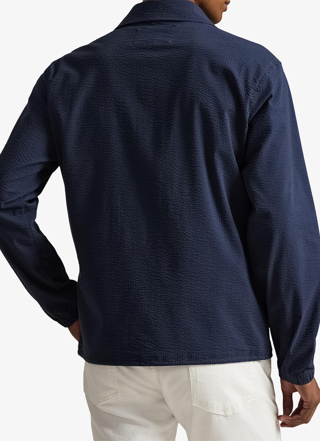 Ralph Lauren Overshirt met steekzakken - achterkant newport navy/cllctn navy