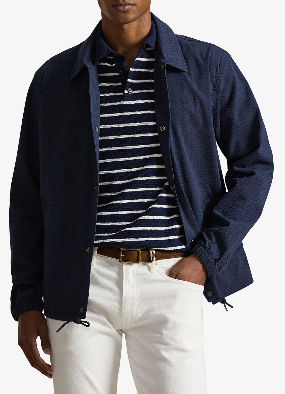 Ralph Lauren Overshirt met steekzakken - detail 4 newport navy/cllctn navy