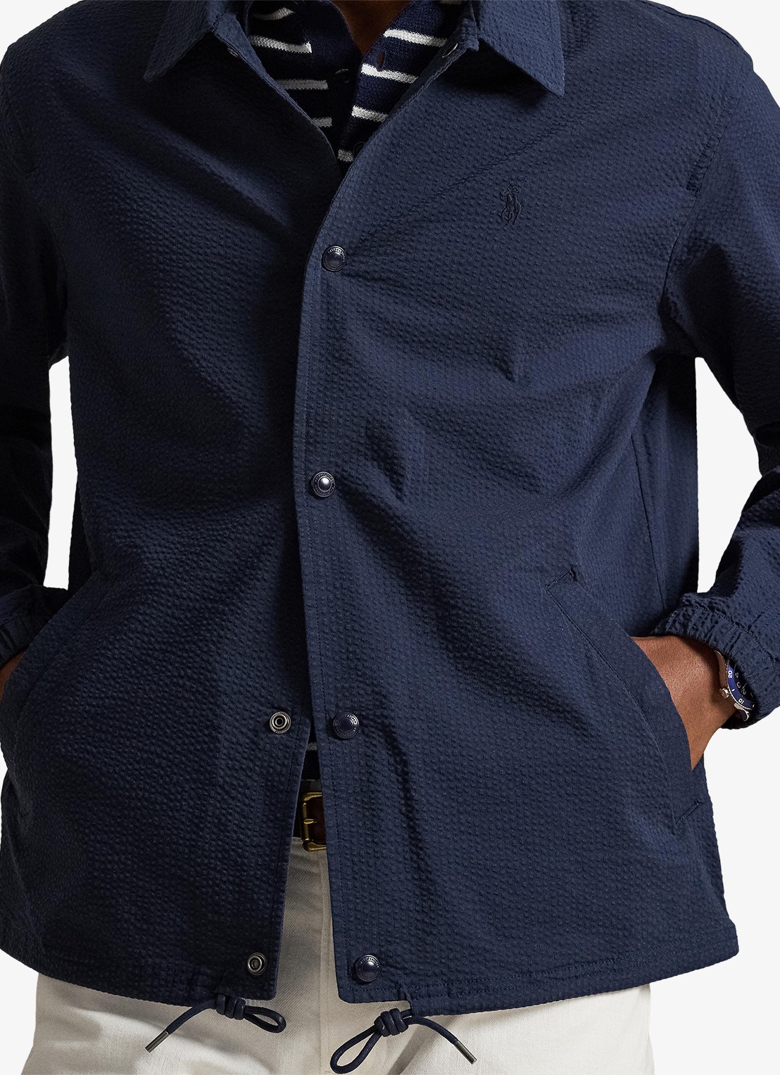 Ralph Lauren Overshirt met steekzakken - detail 5 newport navy/cllctn navy