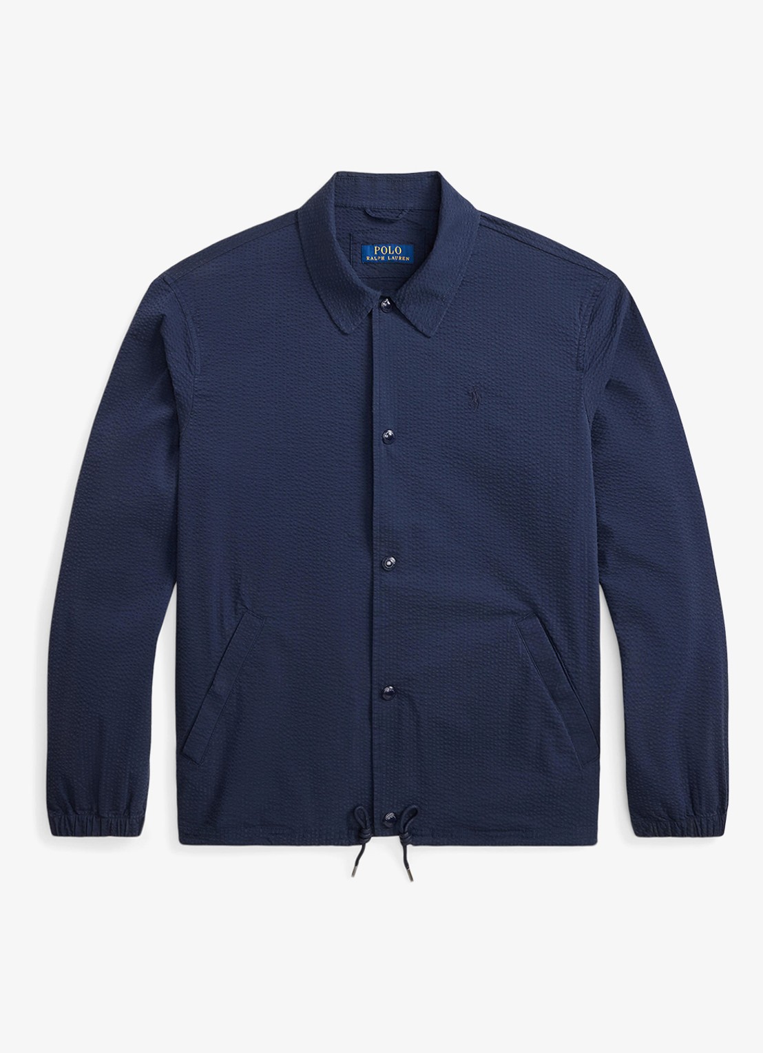 Ralph Lauren Overshirt met steekzakken - voorkant 2 newport navy/cllctn navy