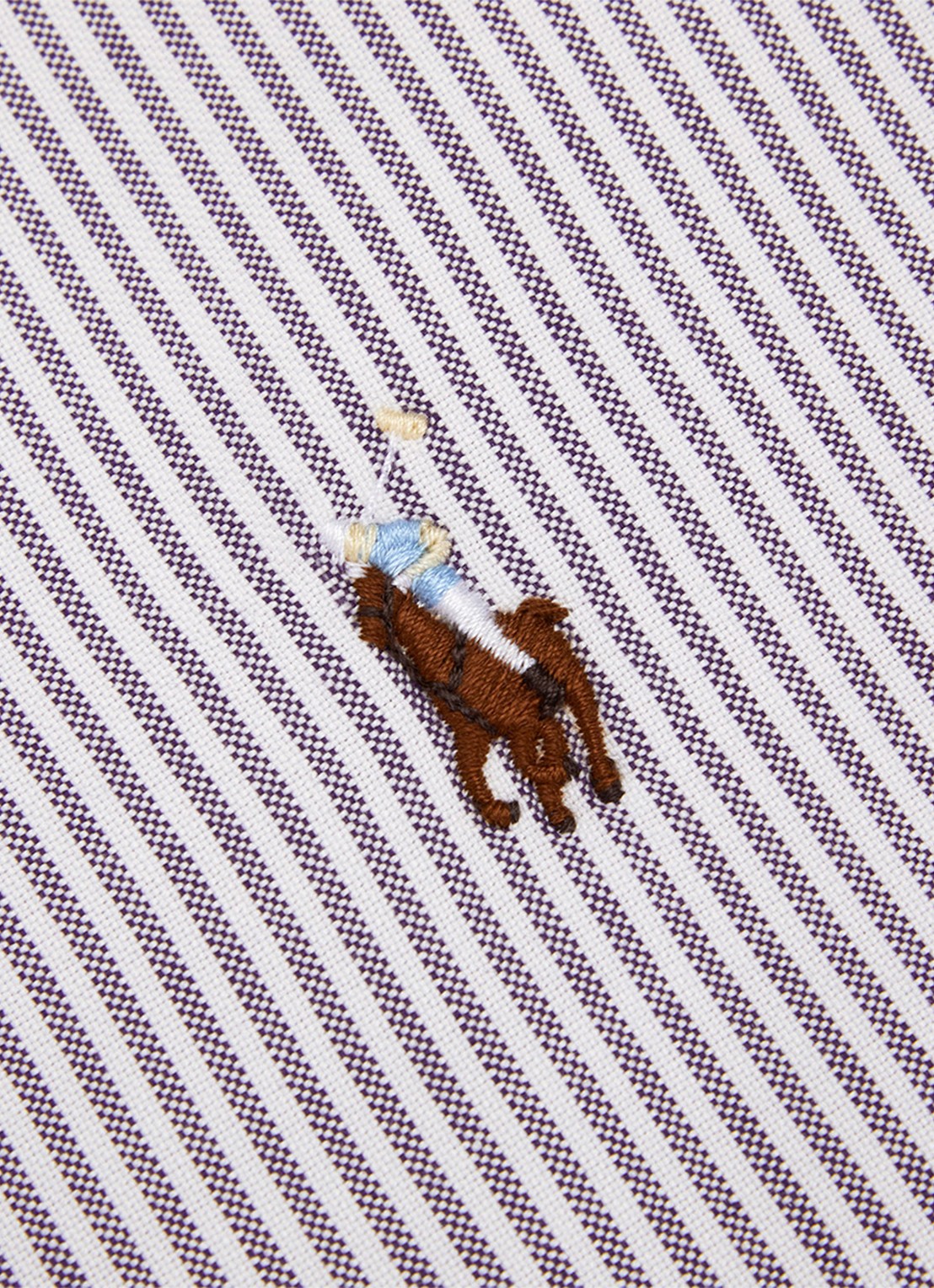 Ralph Lauren Oxford dekbedovertrek van katoen perkal 200 TC - exclusief kussenslopen - voorkant 5 lila