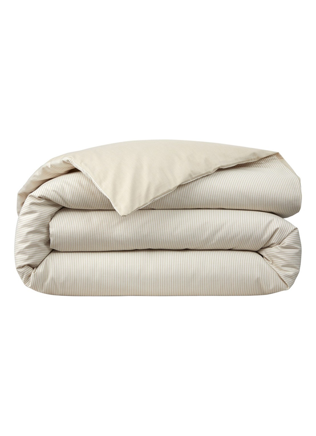 Ralph Lauren Oxford dekbedovertrek van katoen perkal 200 TC - exclusief kussenslopen - voorkant 2 beige