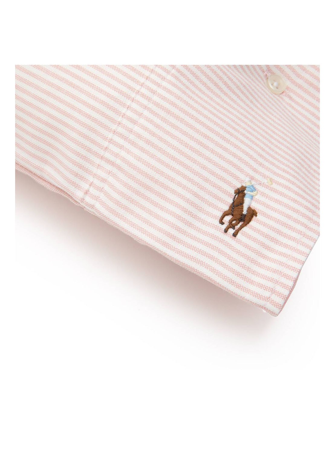 Ralph Lauren Oxford kussensloop van katoen perkal in 2-pack - detail lichtroze