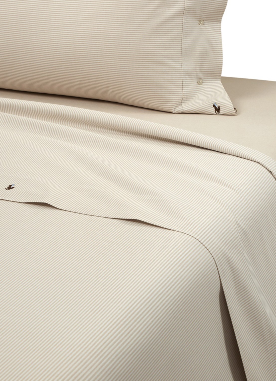 Ralph Lauren Oxford laken van katoen perkal 80TC - voorkant 3 beige