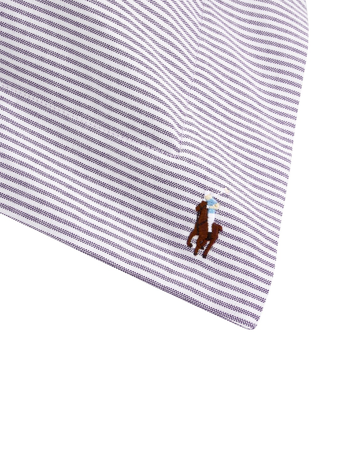 Ralph Lauren Oxford Ruffle kussensloop van katoen perkal - voorkant 5 lila