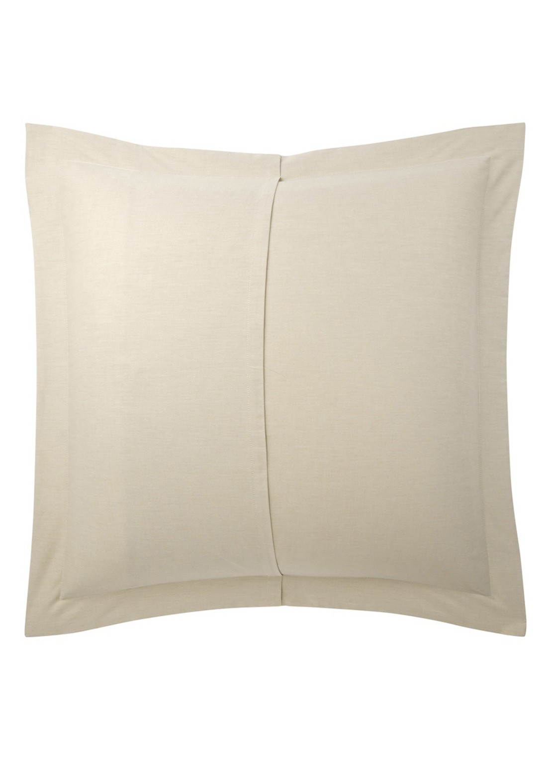 Ralph Lauren Oxford Ruffle kussensloop van katoen perkal - achterkant beige