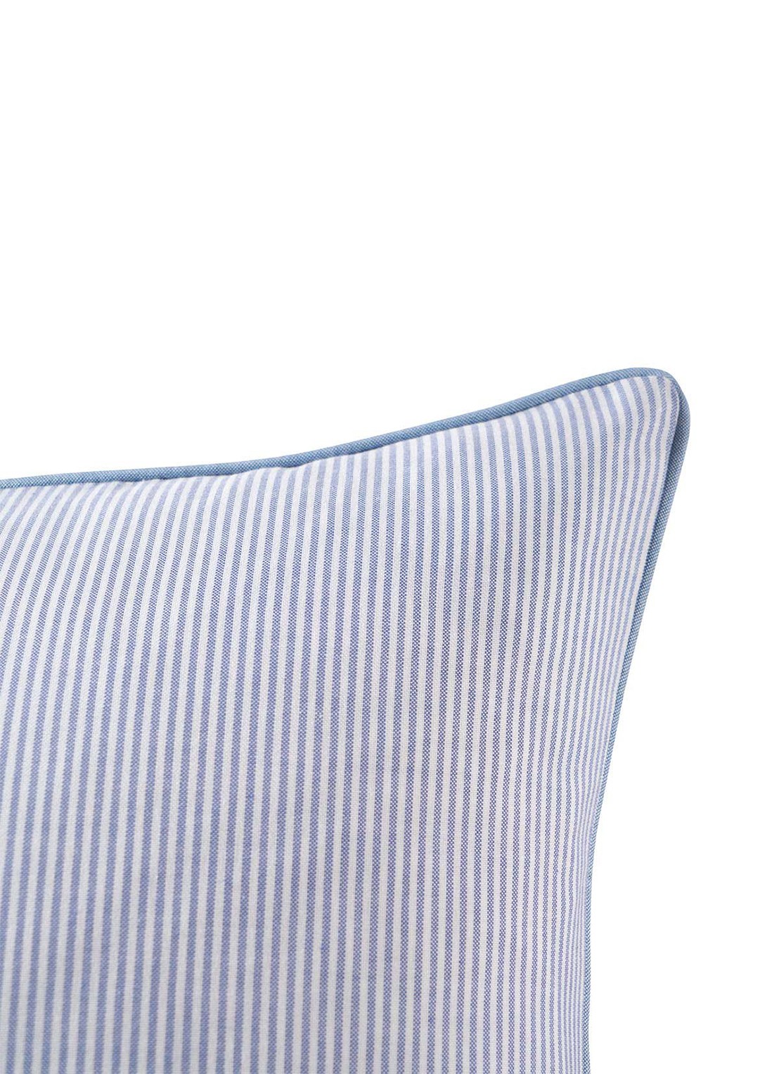 Ralph Lauren Oxford sierkussenhoes  50 x 50 cm - achterkant 4 blauw