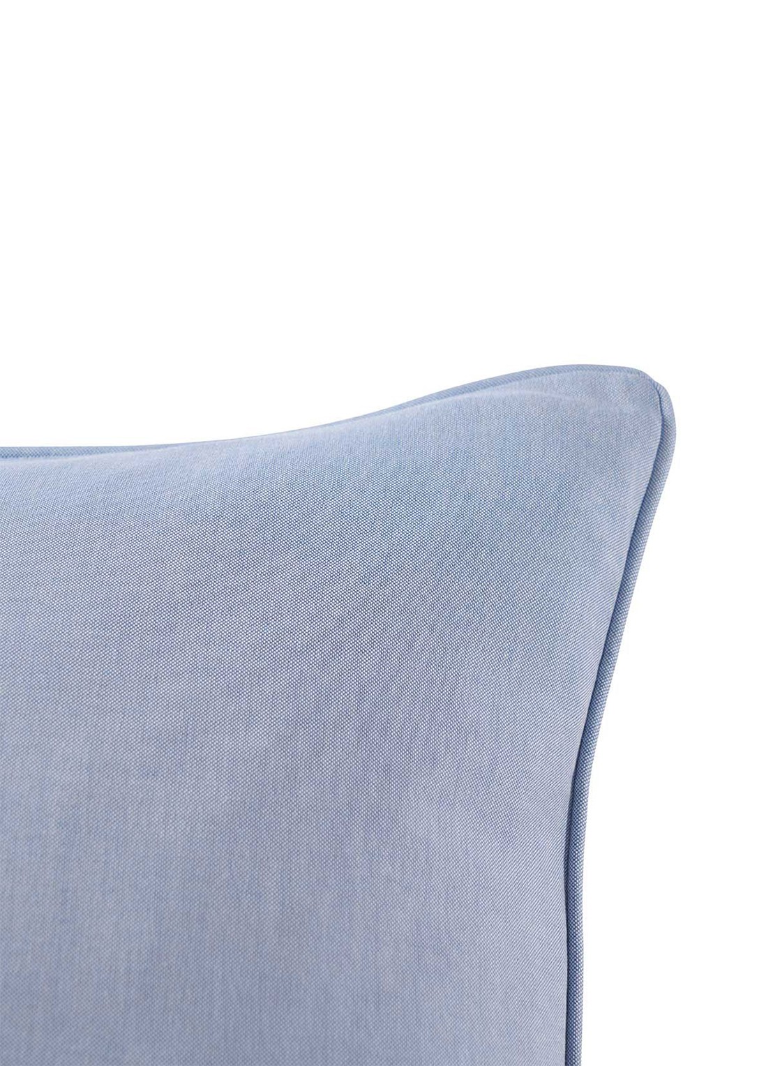 Ralph Lauren Oxford sierkussenhoes  50 x 50 cm - detail 2 blauw