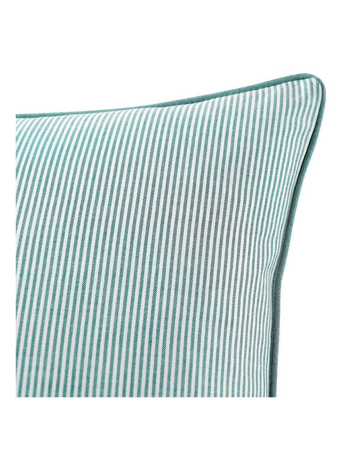 Ralph Lauren Oxford sierkussenhoes  50 x 50 cm - detail 6 turquoise