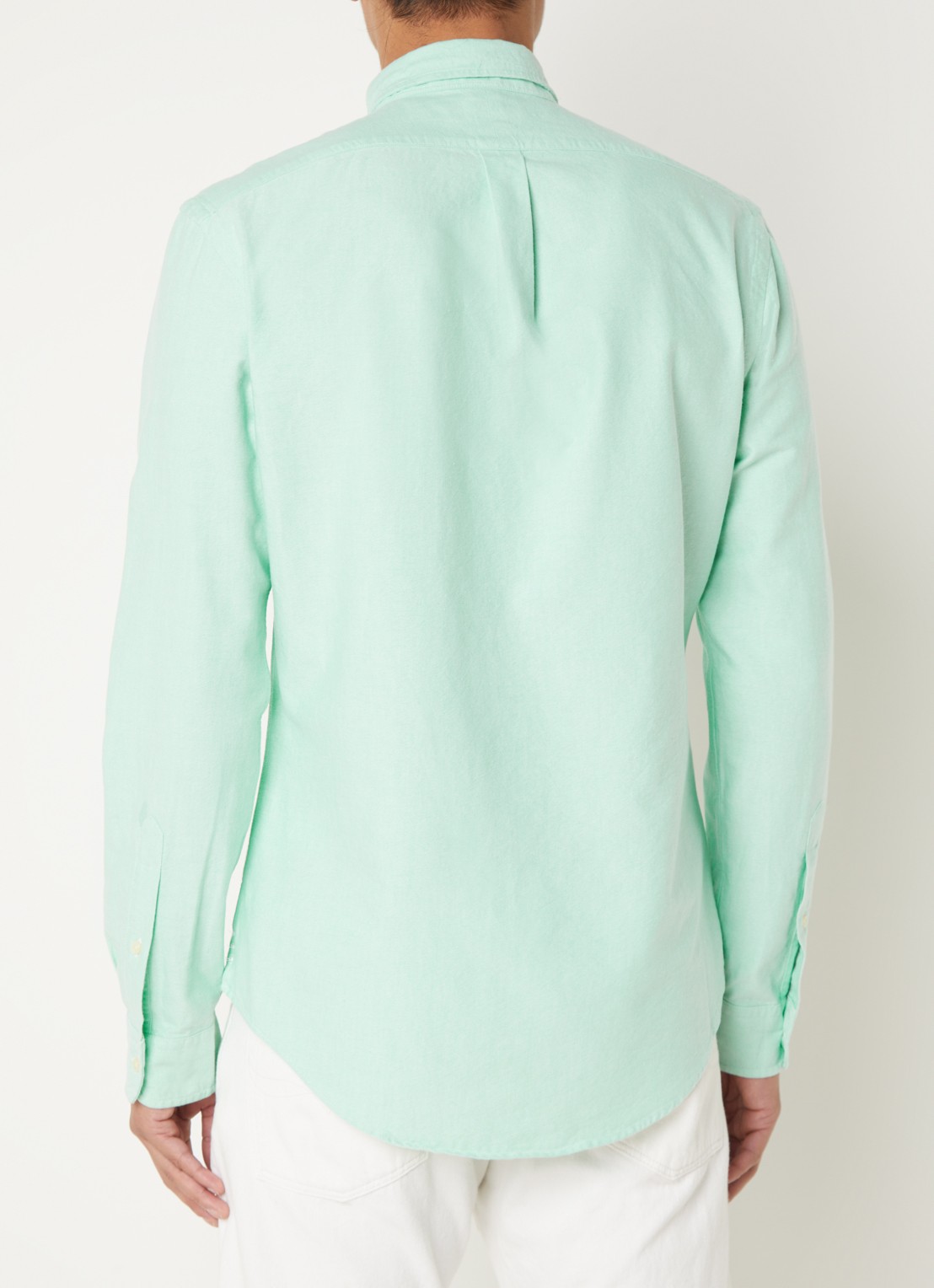 Ralph Lauren Oxford slim fit overhemd met button down kraag - achterkant 2 mint
