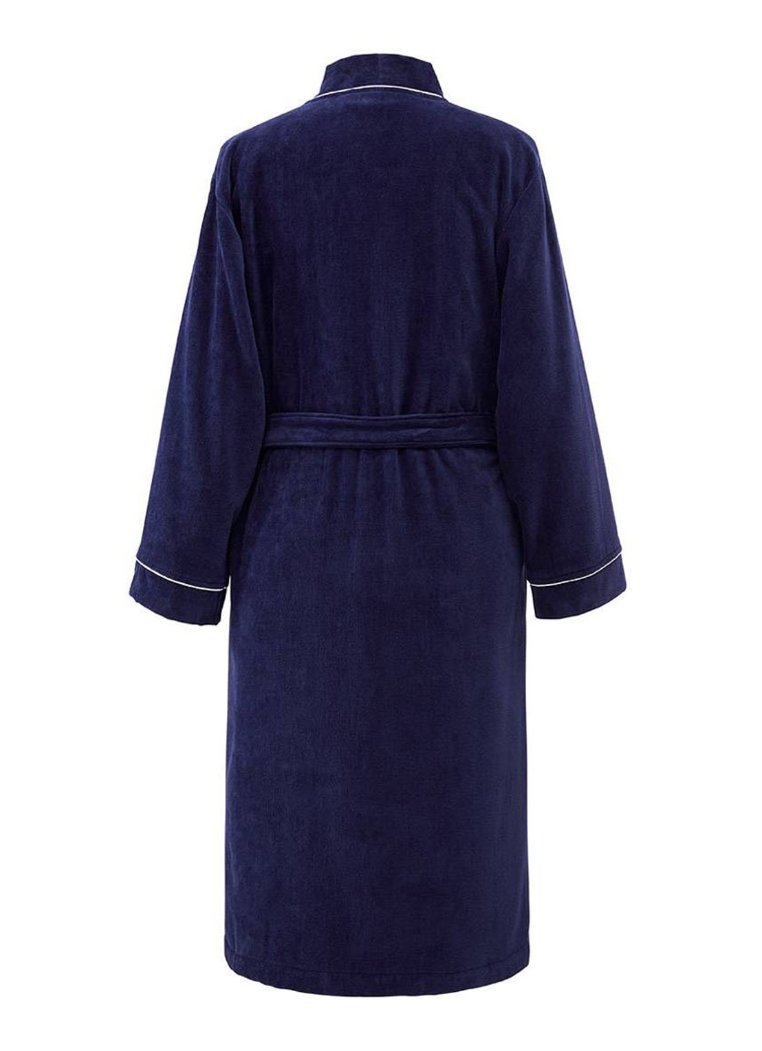 Ralph Lauren Park Row badjas van katoen - achterkant 3 donkerblauw