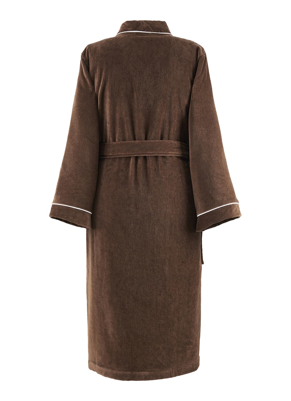 Ralph Lauren Park Row badjas van katoen - achterkant 4 chocola