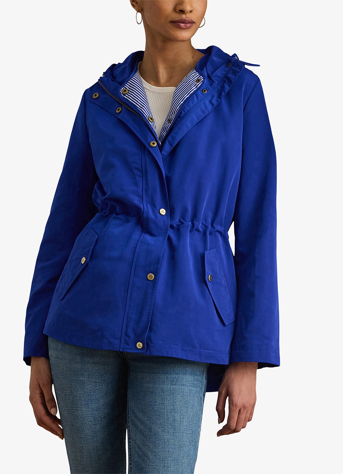 Ralph Lauren Parka met capuchon en klepzakken - detail 3 royal / blauw