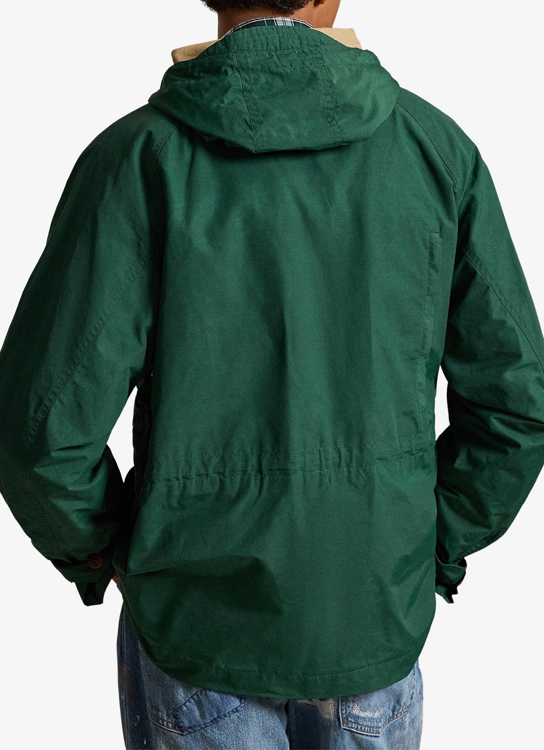 Ralph Lauren Parka met trekkoord en opgestikte zakken - achterkant 5 vintage pine-370s / groen