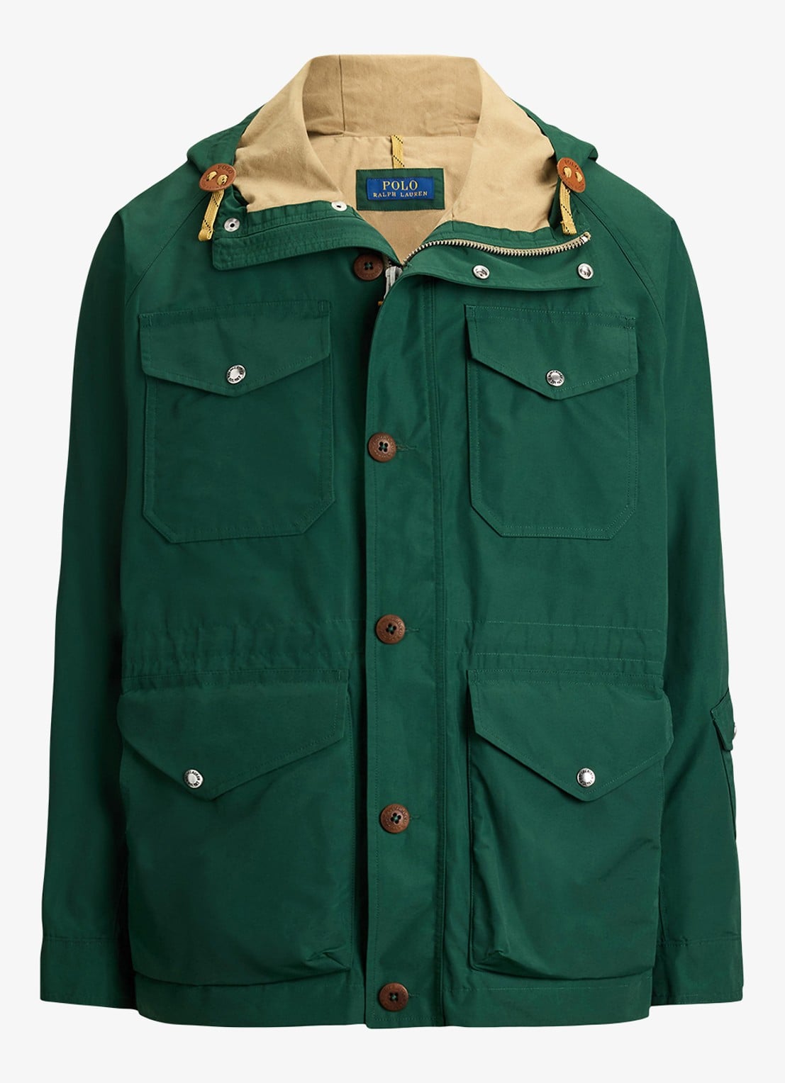 Ralph Lauren Parka met trekkoord en opgestikte zakken - voorkant 3 vintage pine-370s / groen