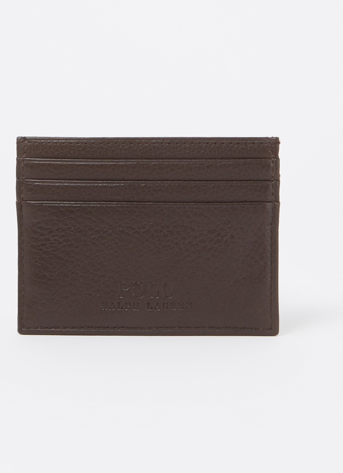 Ralph Lauren Pasjeshouder van leer - achterkant brown
