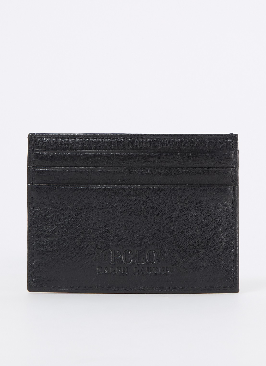 Ralph Lauren Pasjeshouder van leer - achterkant 3 zwart