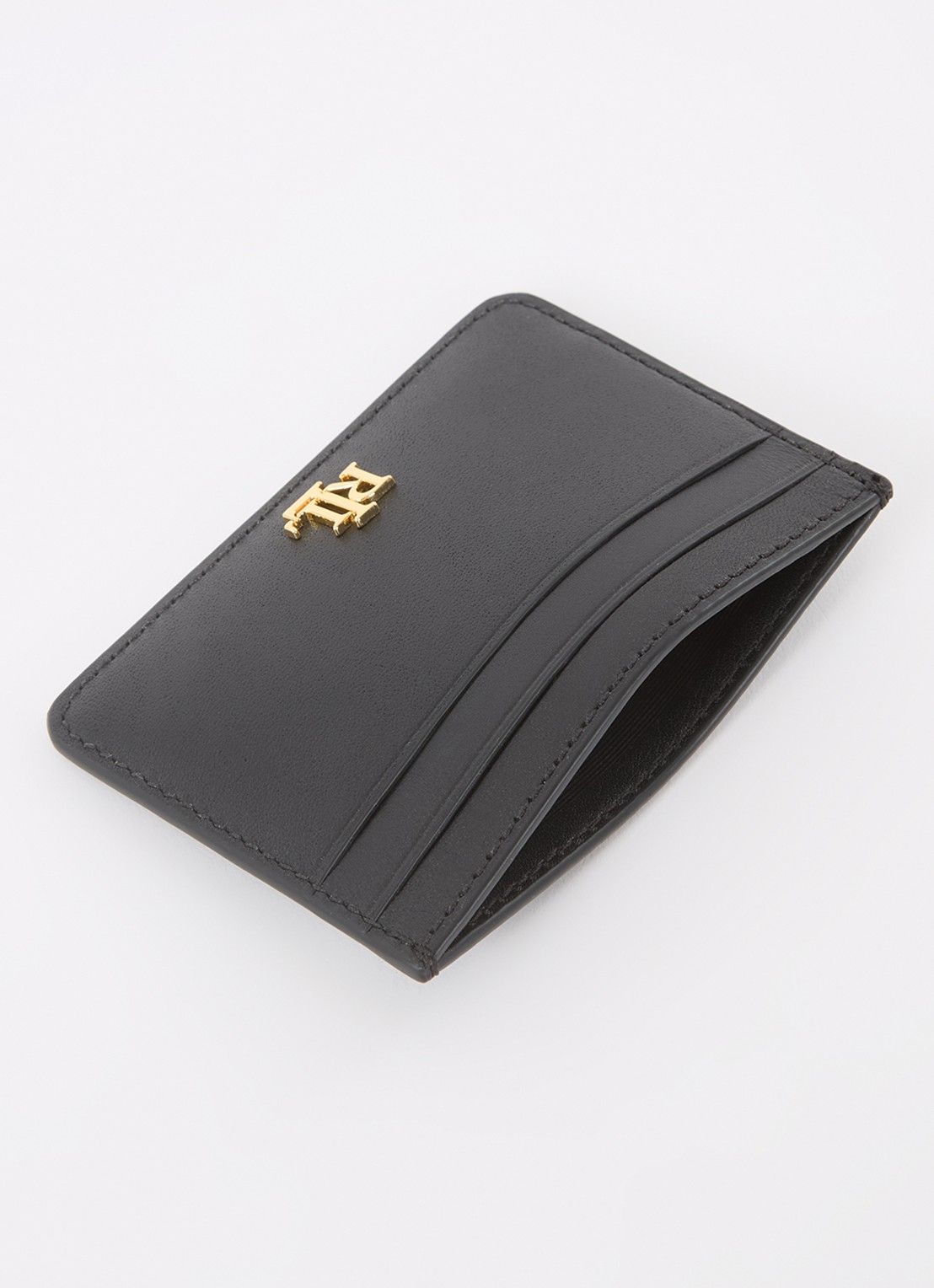 Ralph Lauren Pasjeshouder van leer - voorkant 2 zwart