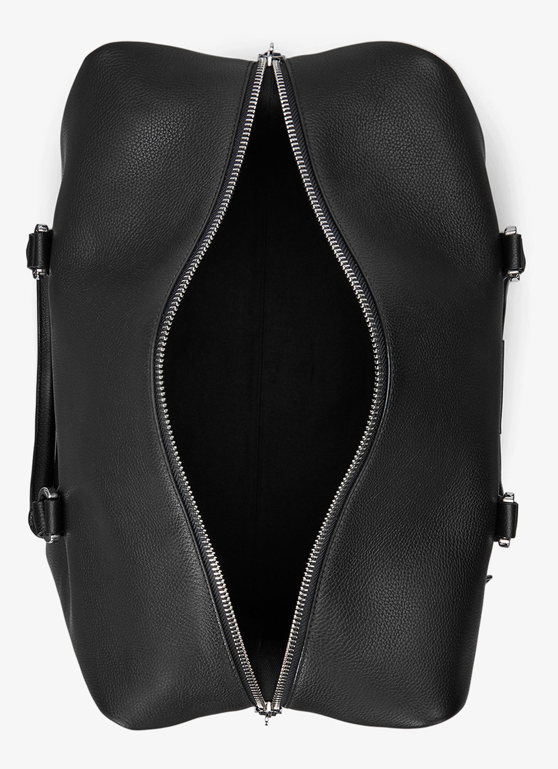 Ralph Lauren Pebbled businesstas van leer met logo - achterkant 5 black / zwart