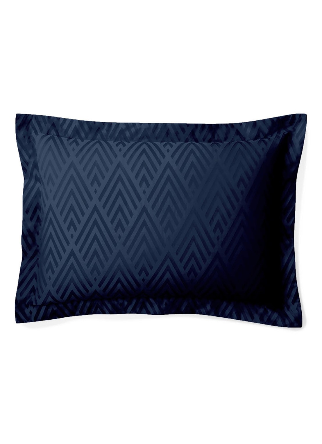 Ralph Lauren Penthouse kussensloop van katoensatijn 300TC - voorkant 5 donkerblauw