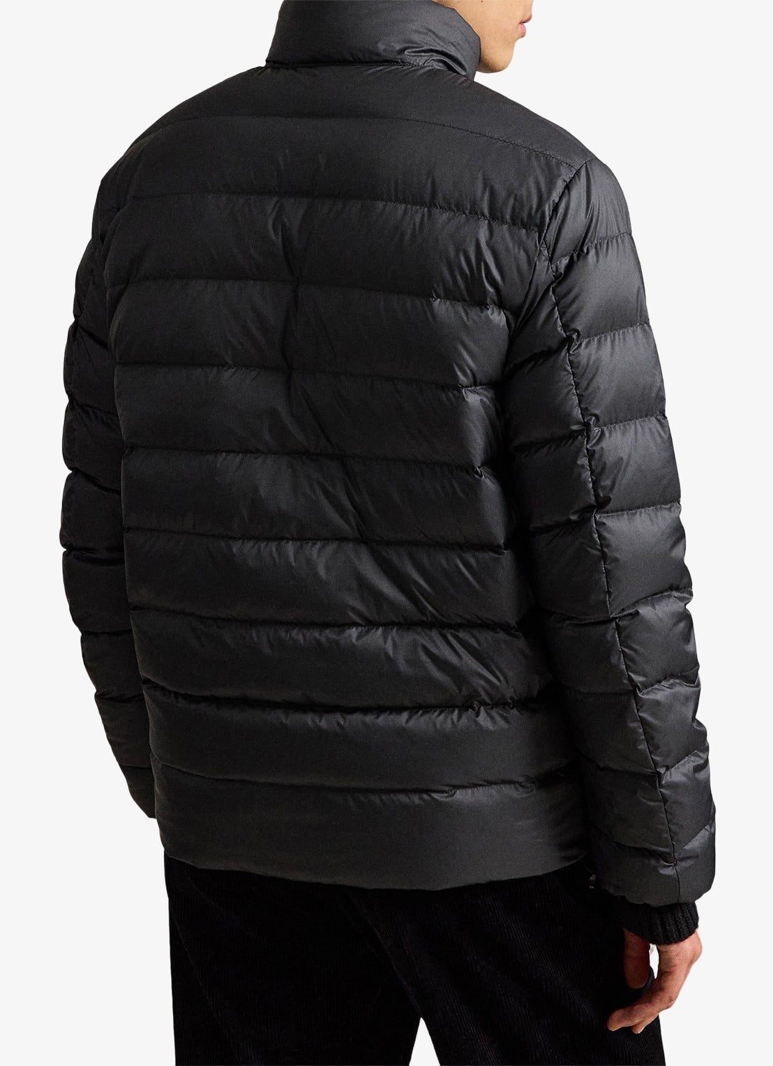 Ralph Lauren Performance gewatteerde jas met ritszakken - achterkant 3 polo black / zwart