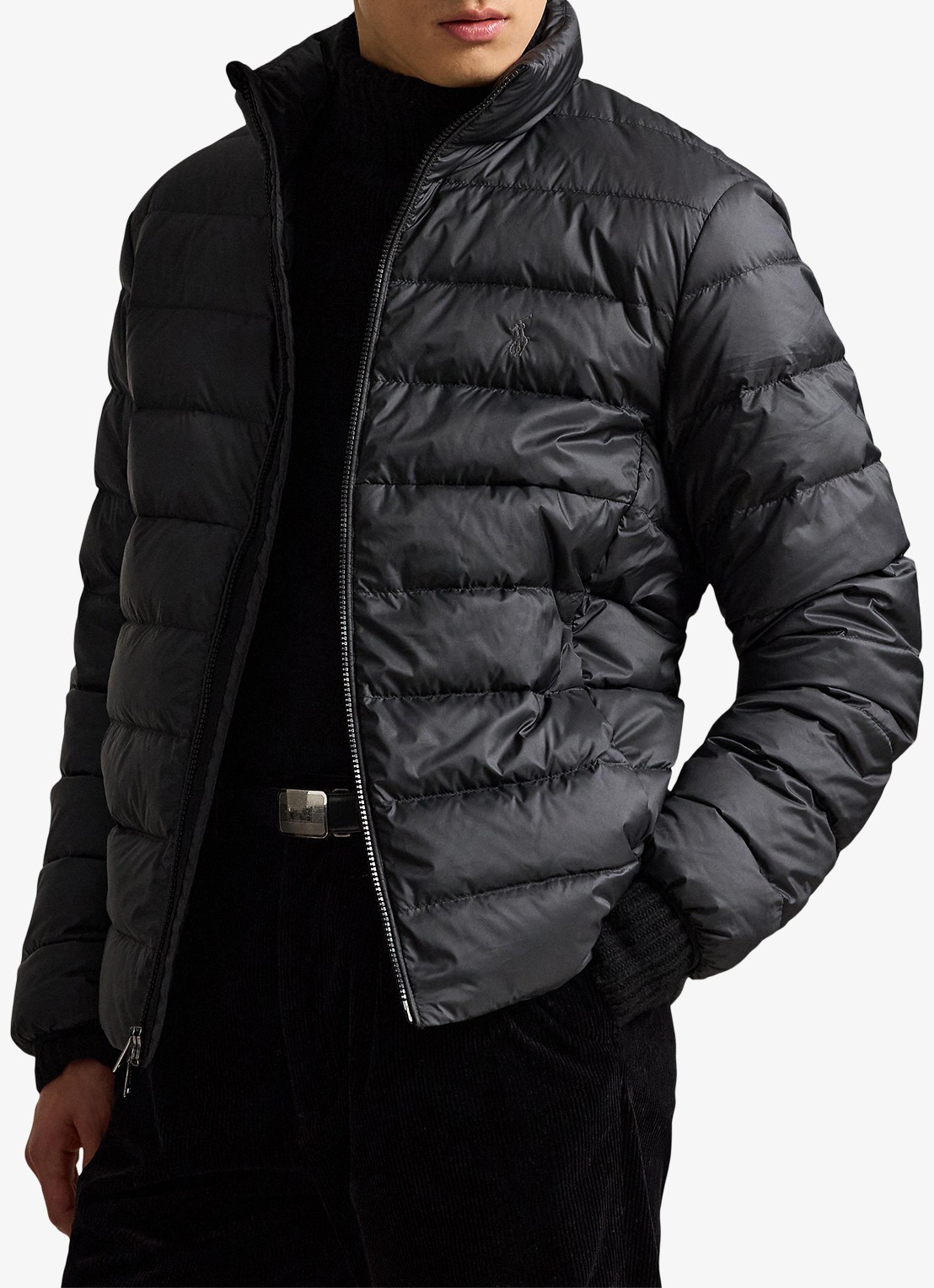 Ralph Lauren Performance gewatteerde jas met ritszakken - detail 4 polo black / zwart