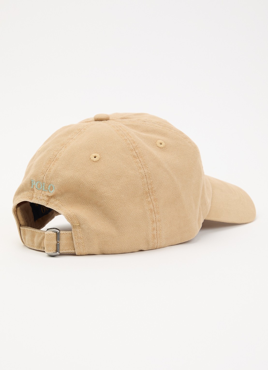 Ralph Lauren Pet met borduring en logo - detail beige