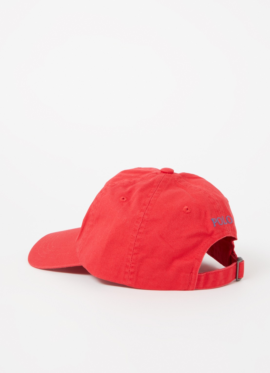 Ralph Lauren Pet met logo  - detail rood