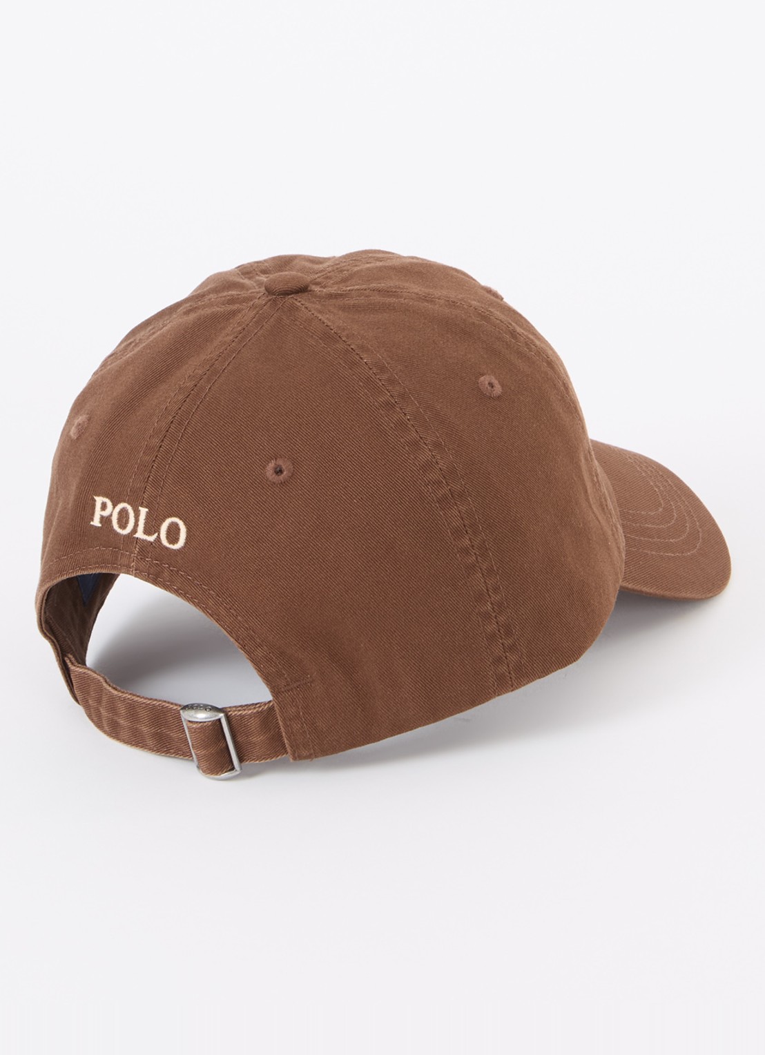 Ralph Lauren Pet met logo  - detail 2 hazelnootbruin