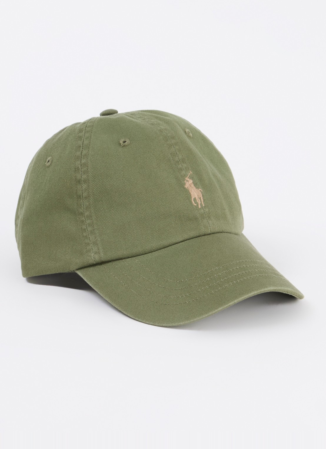 Ralph Lauren Pet met logo  - voorkant legergroen