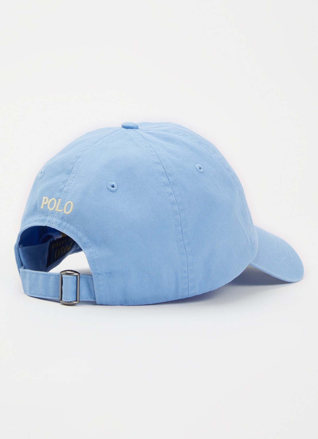 Ralph Lauren Pet met logo  - detail lichtblauw