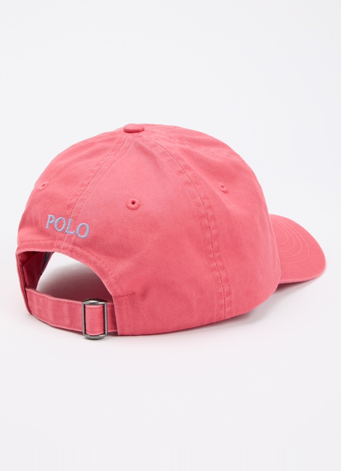 Ralph Lauren Pet met logo  - detail koraalrood