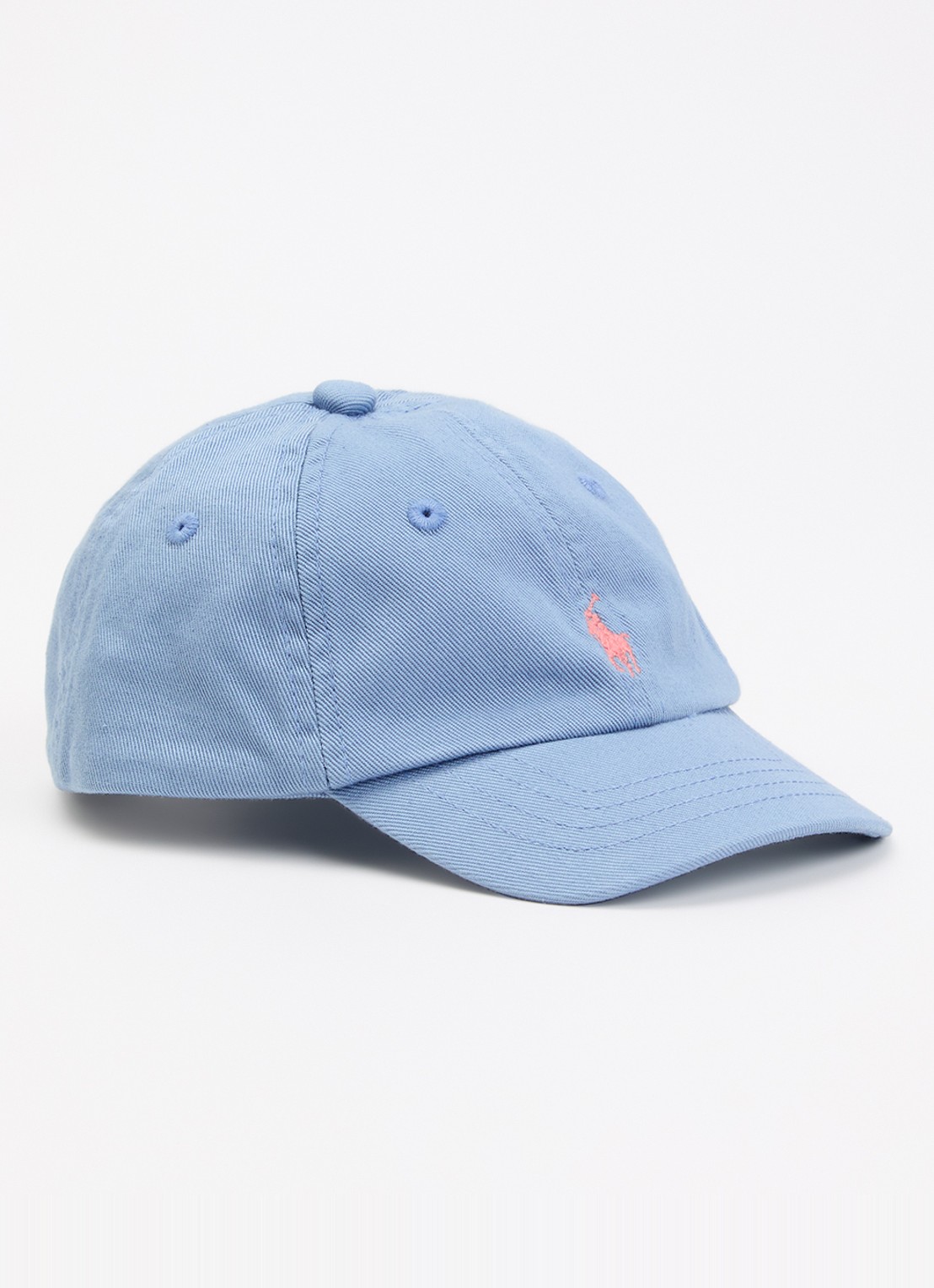 Ralph Lauren Pet met logo - voorkant 2 staalblauw