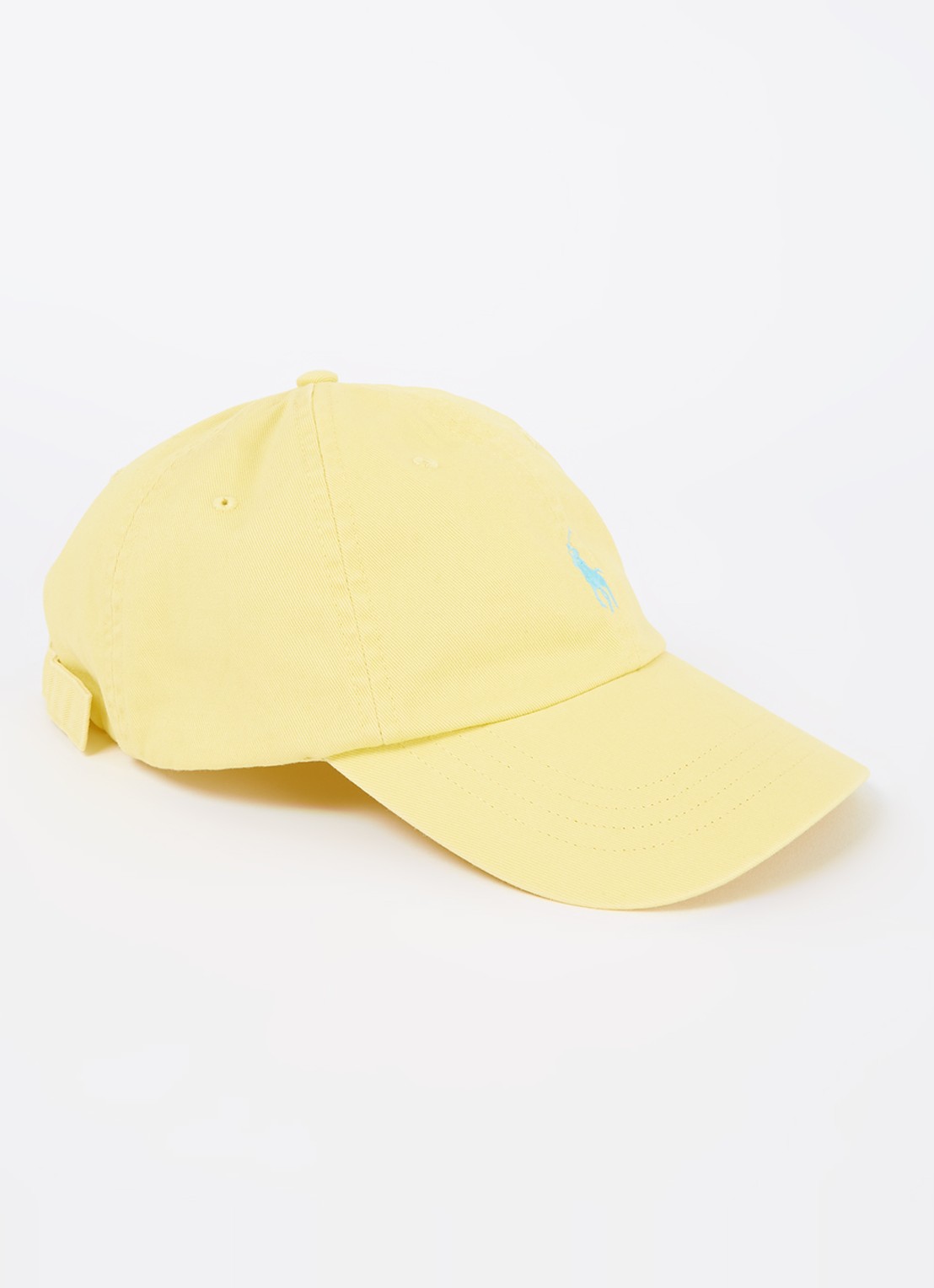 Ralph Lauren Pet met logoborduring  - voorkant geel