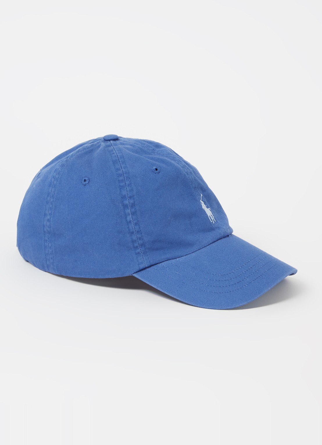 Ralph Lauren Pet met logoborduring  - voorkant 2 kobaltblauw