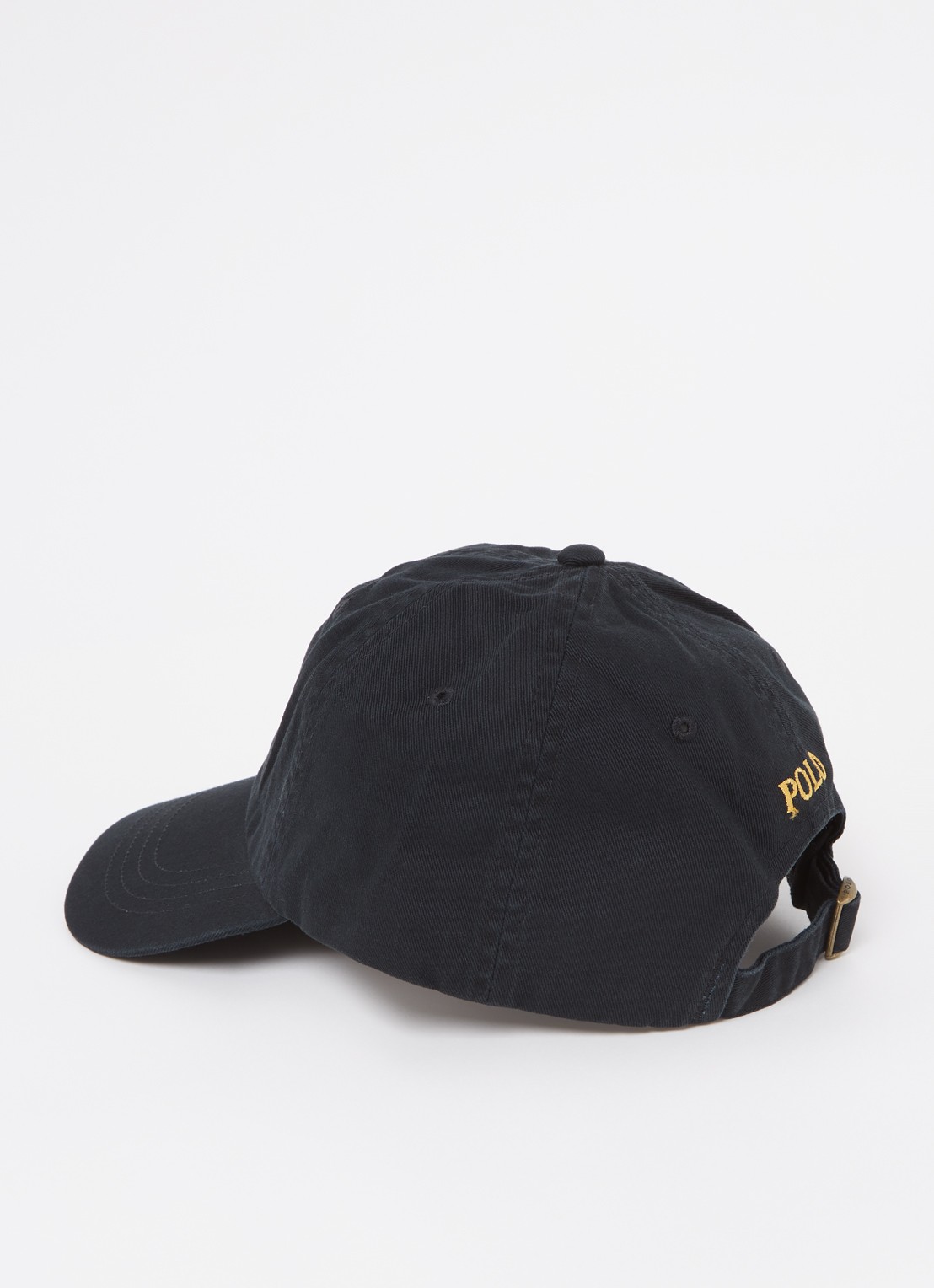 Ralph Lauren Pet met logoborduring - detail zwart