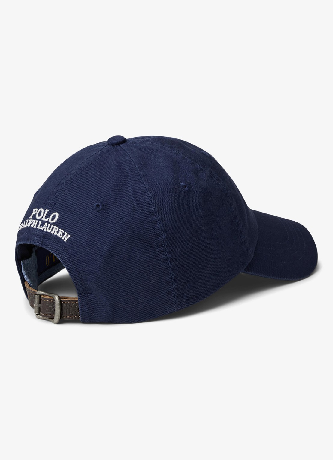 Ralph Lauren Pet met logoborduring - achterkant donkerblauw