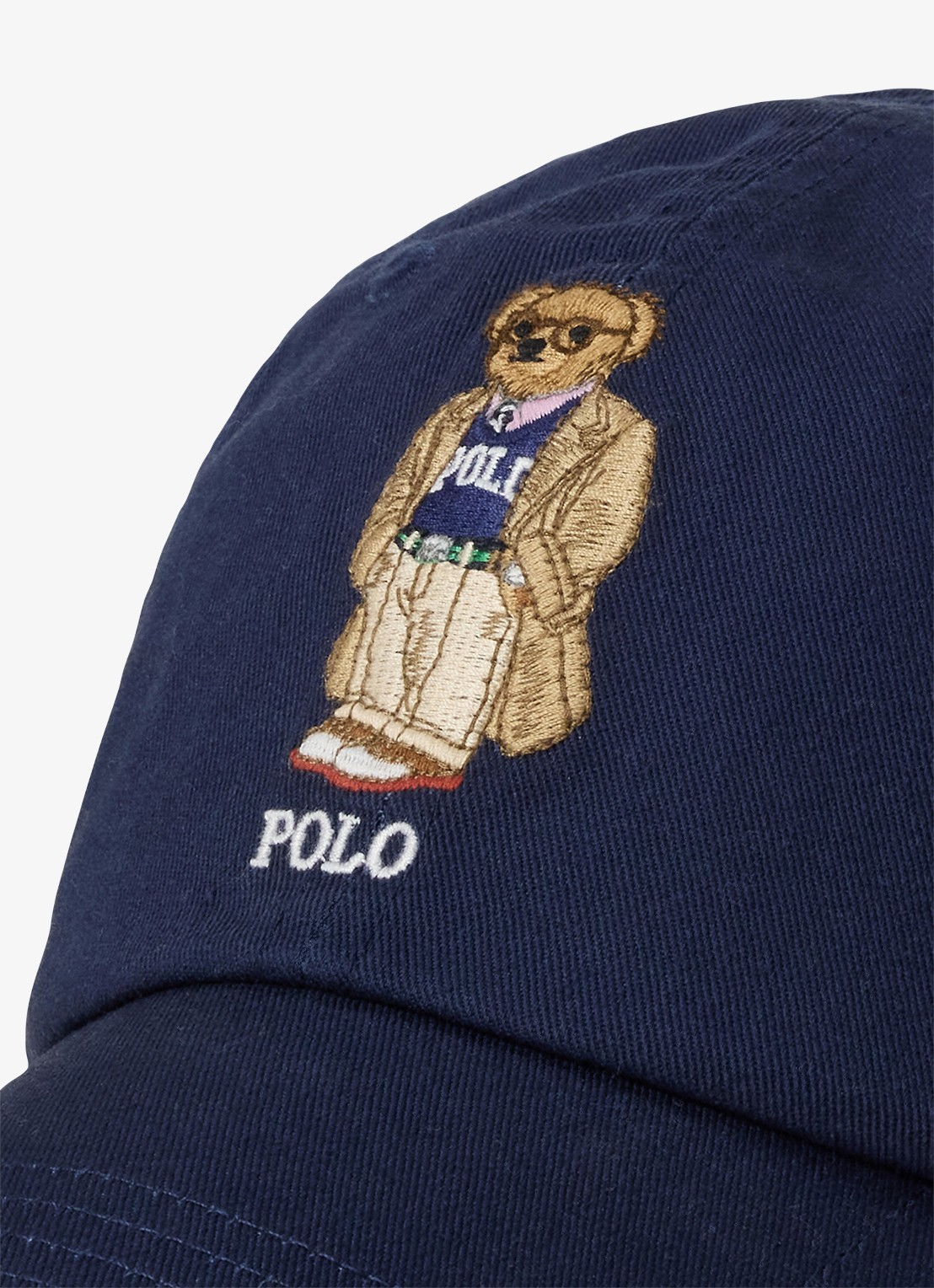 Ralph Lauren Pet met logoborduring - detail 3 donkerblauw