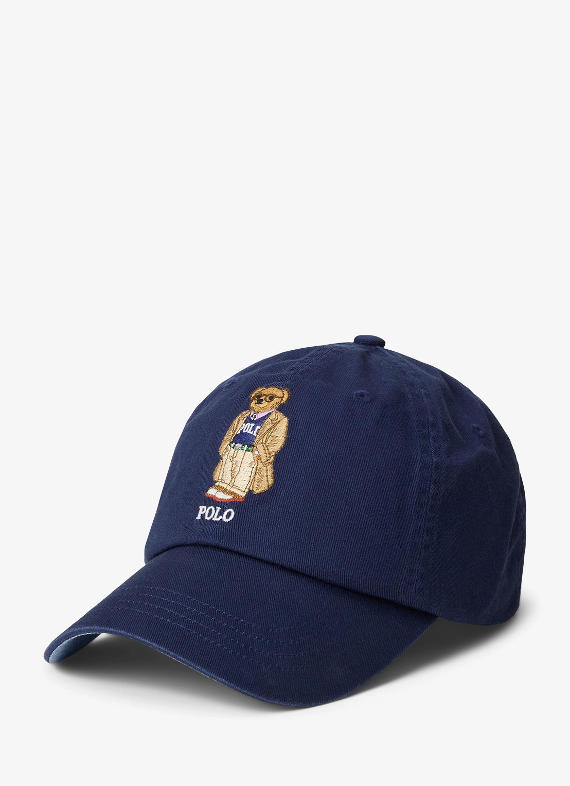 Ralph Lauren Pet met logoborduring - voorkant 2 donkerblauw