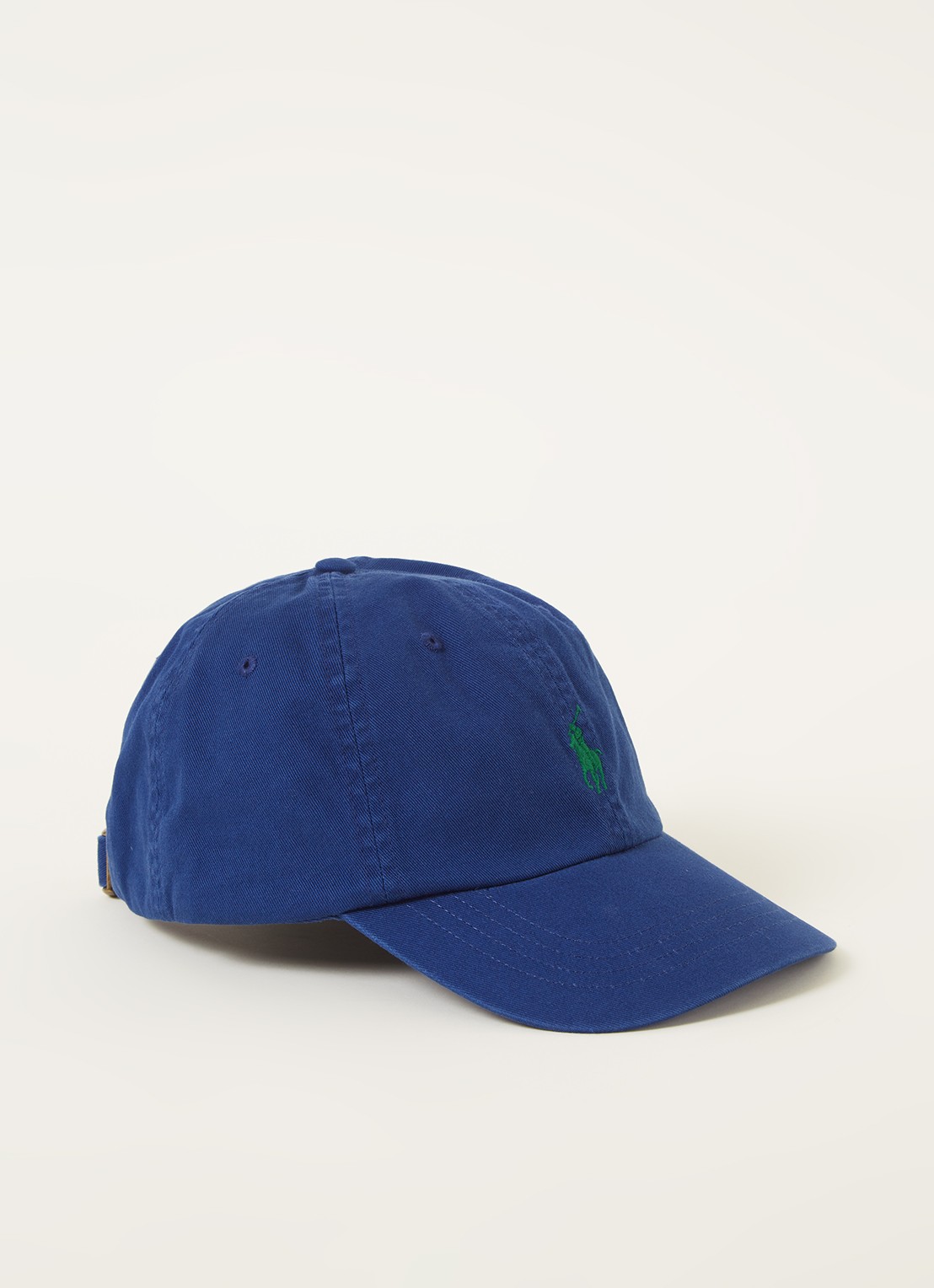 Ralph Lauren Pet met logoborduring - voorkant 2 blauw