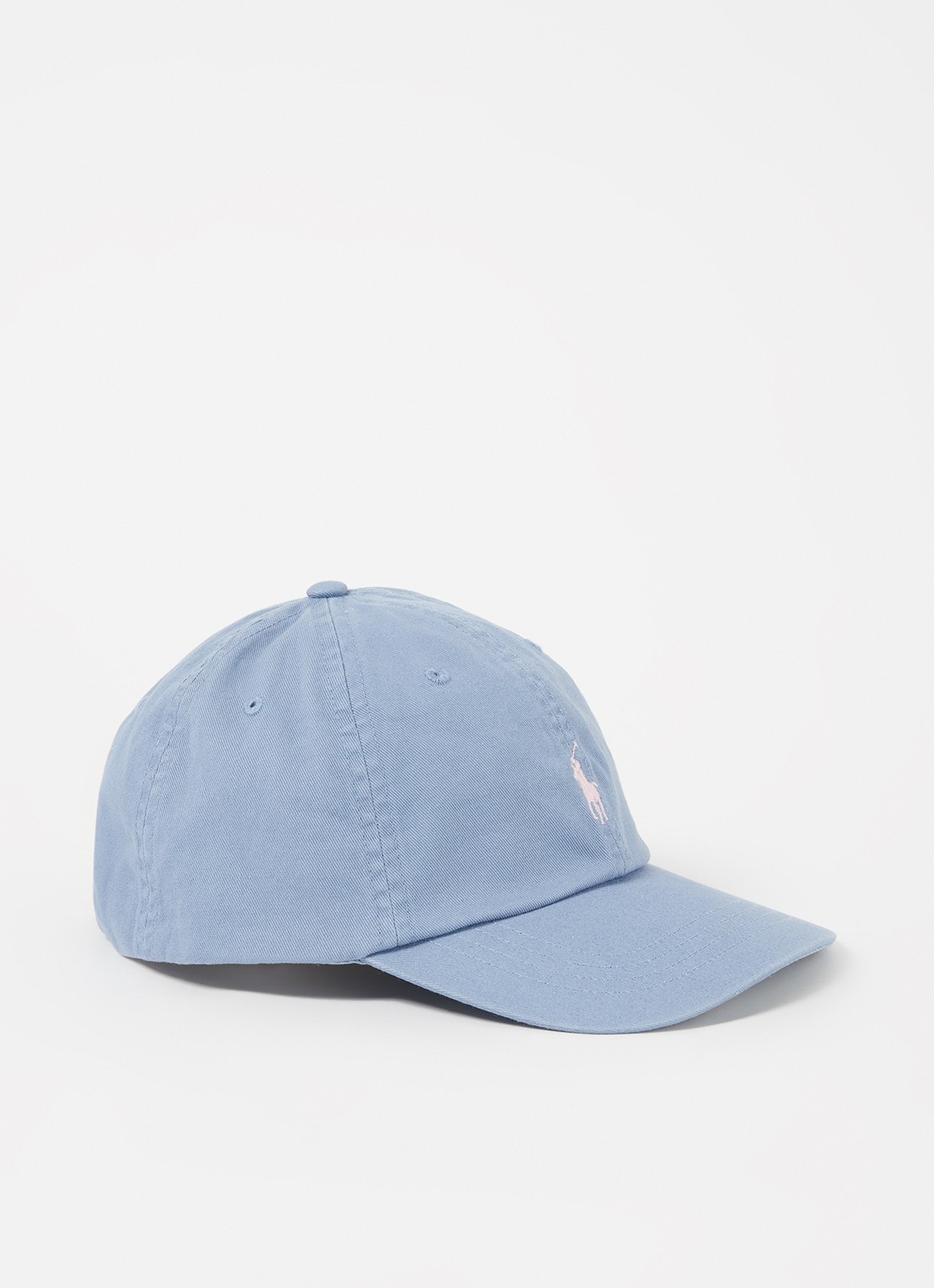 Ralph Lauren Pet met logoborduring - voorkant lichtblauw