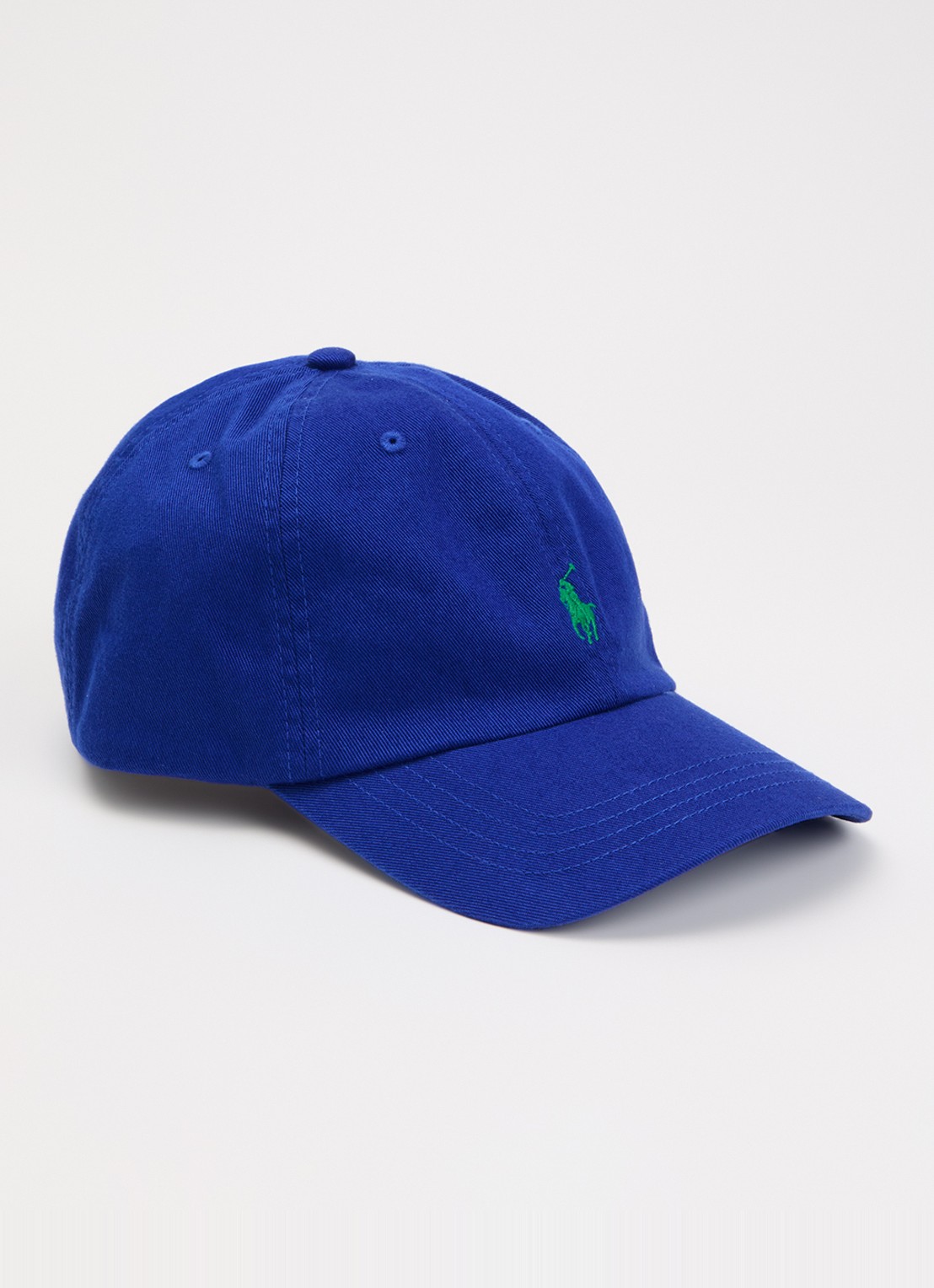 Ralph Lauren Pet met logoborduring - voorkant 2 kobaltblauw