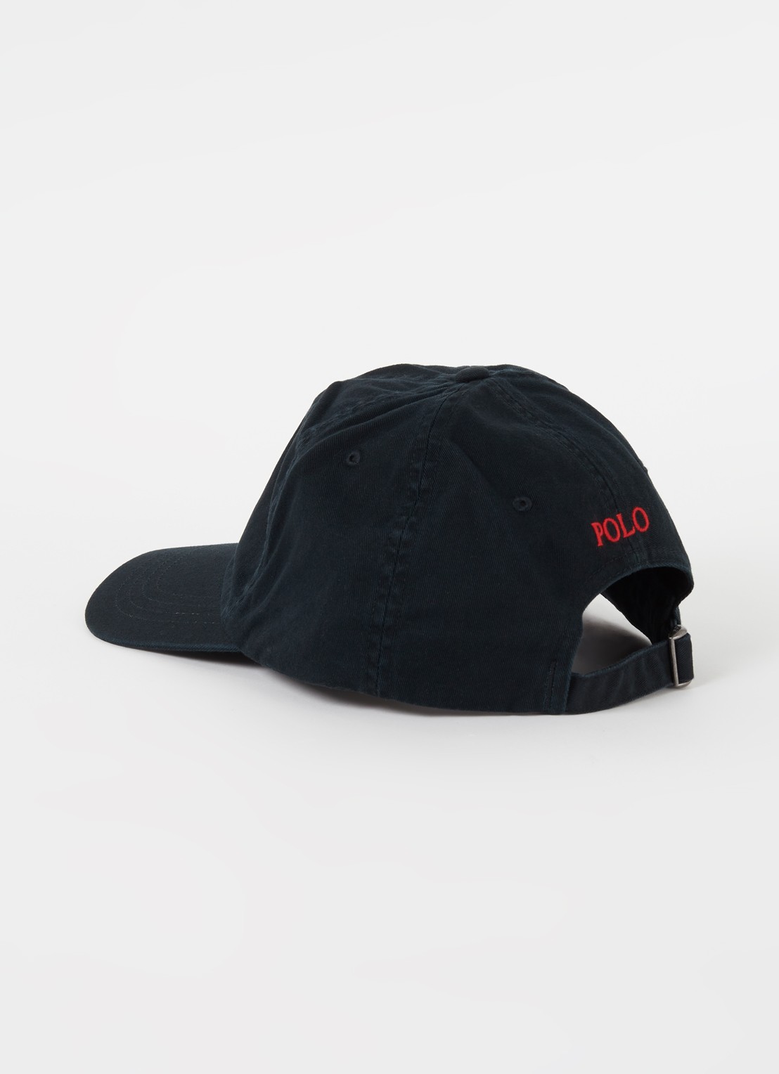 Ralph Lauren Pet met logoborduring - detail 2 polo black/ rl 2000 red