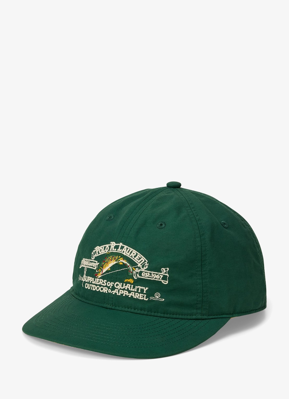 Ralph Lauren Pet met logoborduring - voorkant vintage pine-370s / groen