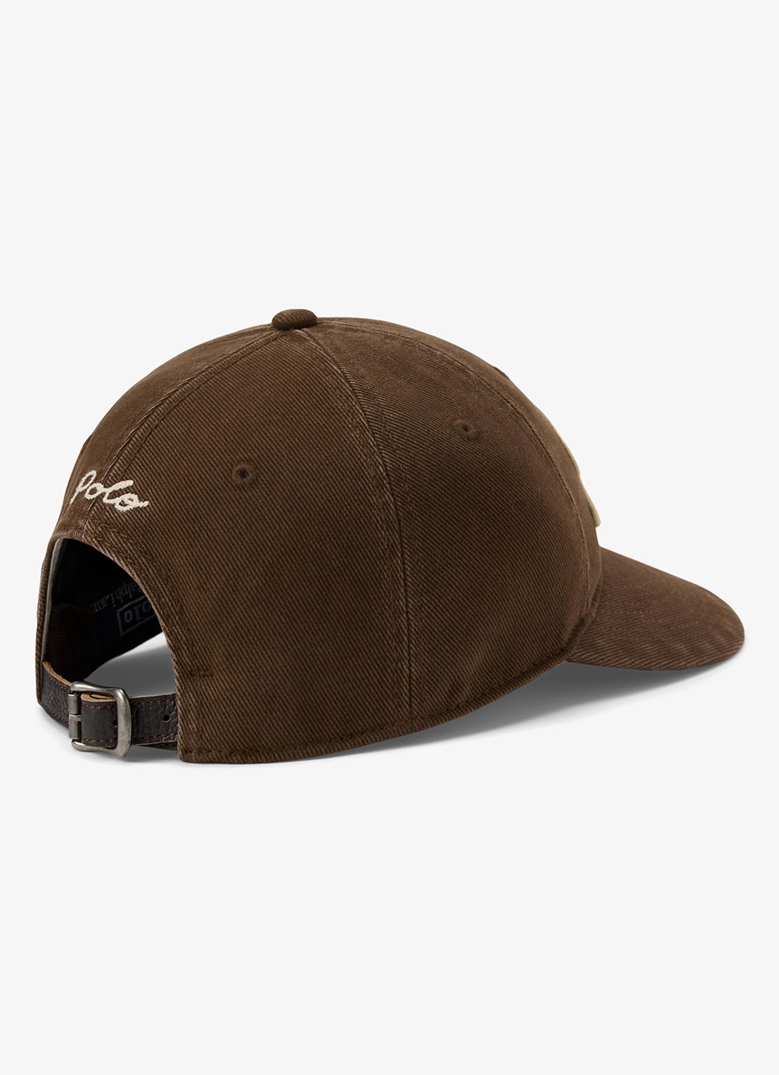 Ralph Lauren Pet met logoborduring - detail 2 cooper brown / bruin