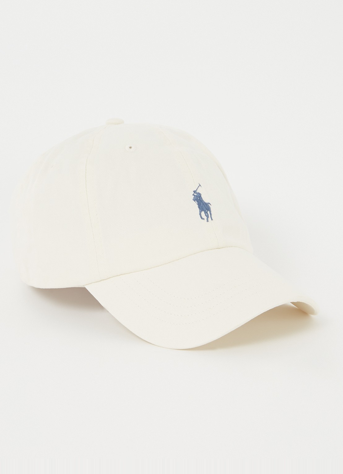Ralph Lauren Pet met logoborduring  - voorkant ivoor