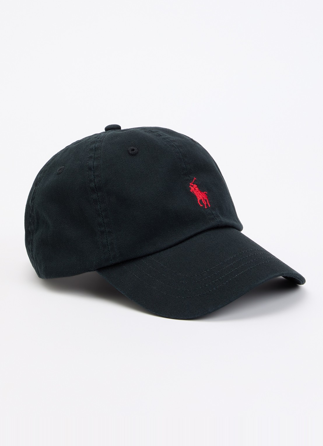 Ralph Lauren Pet met logoborduring  - voorkant diepzwart